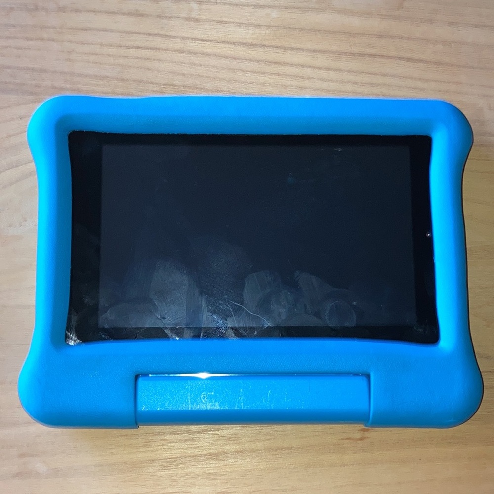 Amazon Fire Tablet Kids Edition 7” Display 16GB w/ Blue Kid Proof Case